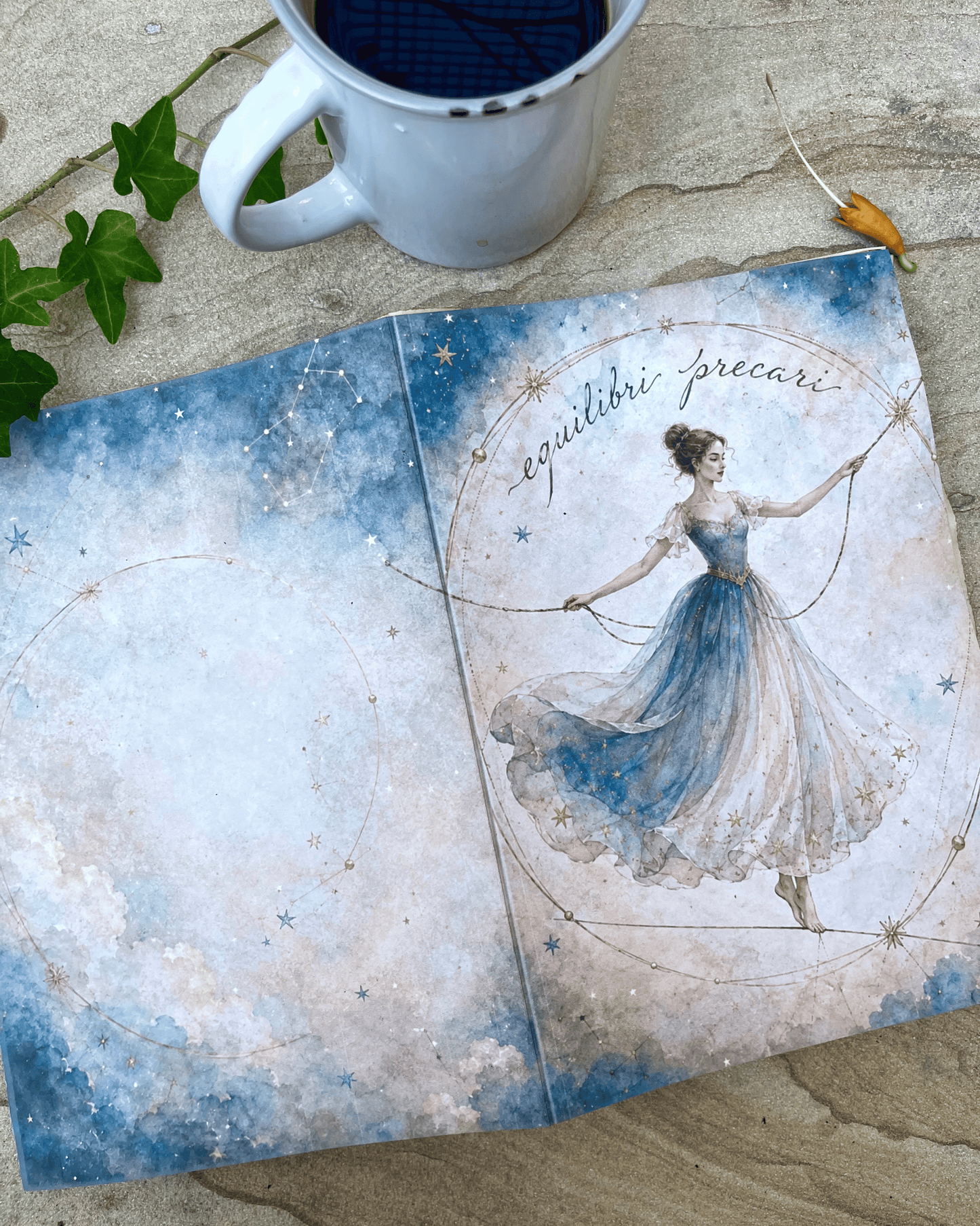 Equilibri precari — Quaderno A5 fatto a mano
