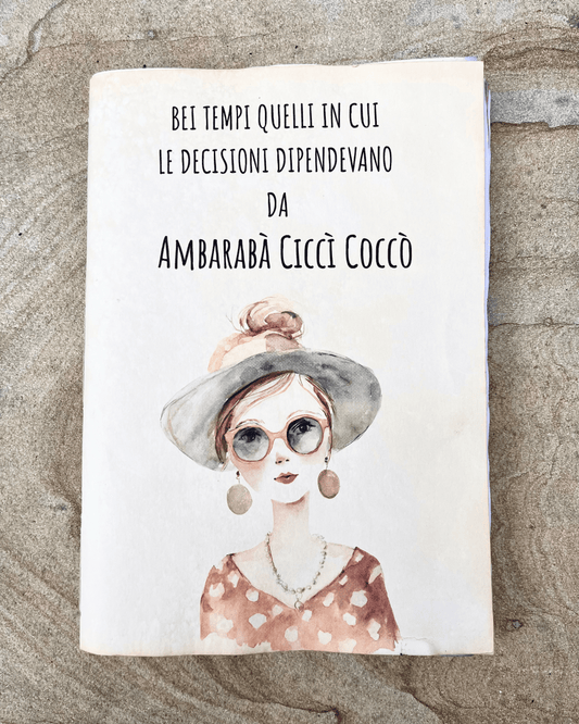 Ambarabà  — Quaderno A5 fatto a mano
