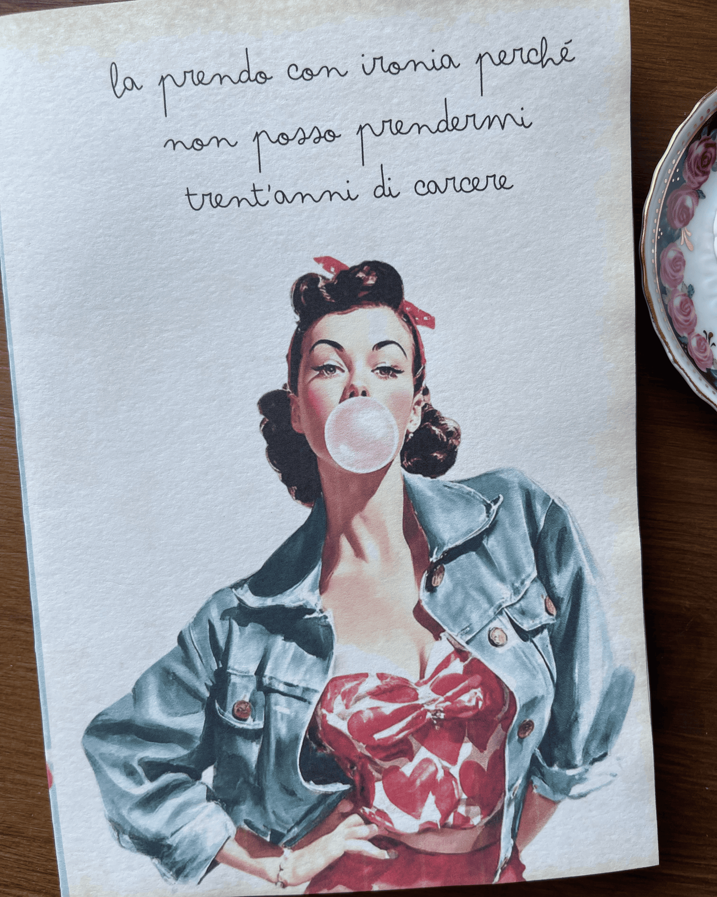 La prendo con ironia